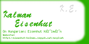 kalman eisenhut business card